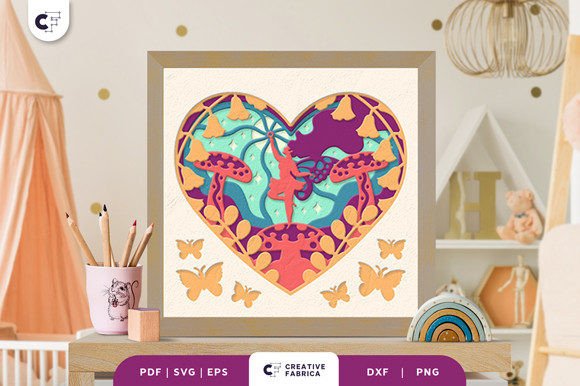 Download Fairy 3D Shadow Box Paper Cut - Premium Resources