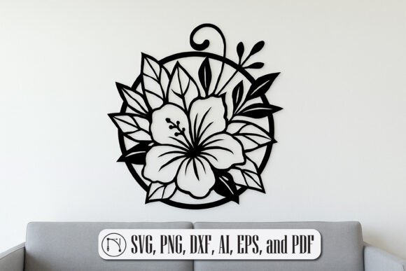 Download Lily Flower Wall Laser Cut SVG Cut File - Premium Resources